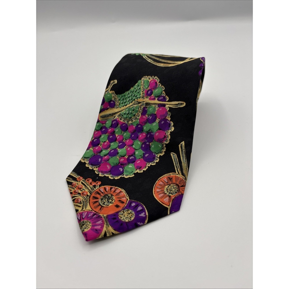 Steven Land Tie Mens Geometric Abstract Art Silk Hand Sewn In USA